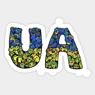 Ukraine UA Sticker